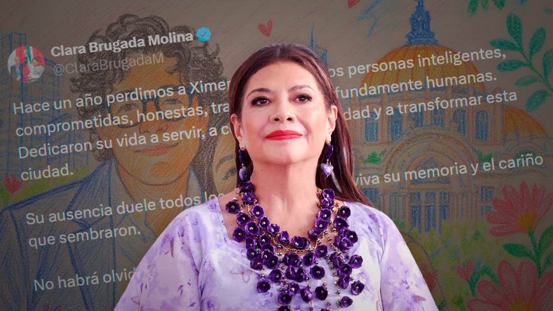 Clara Brugada dedica mensaje a Ximena Guzmán y José Muñoz a un año de su asesinato