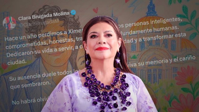 Clara Brugada dedica mensaje a Ximena Guzmán y José Muñoz a un año de su asesinato