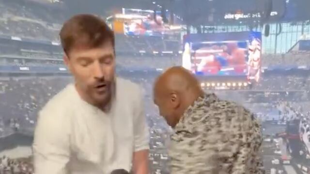 Mike Tyson le da brutal golpe a MrBeast y casi lo manda con San Pedro; lo dejó en el piso