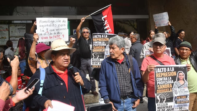 Pedro Hernández, secretario General de la Sección 9 de la CNTE, informa la manifestación en CDMX.
