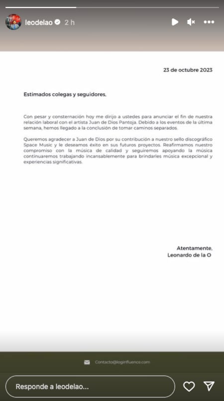 Manager de Juan de Dios Pantoja rompe relaciones con el influencer por infidelidad a Kimberly Loaiza