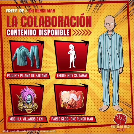 Free Fire One Punch Man