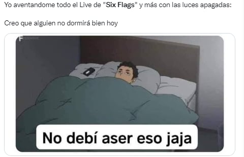 Meme sobre Six Flags México y su video persecución.