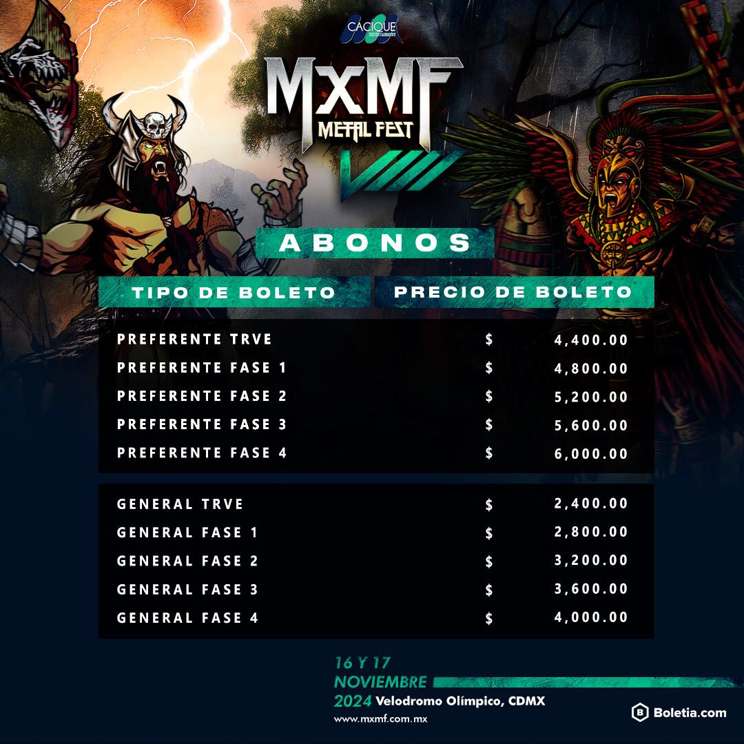 México Metal Fest cambia de nombre y se muda de Monterrey a la CDMX; ya tiene fecha