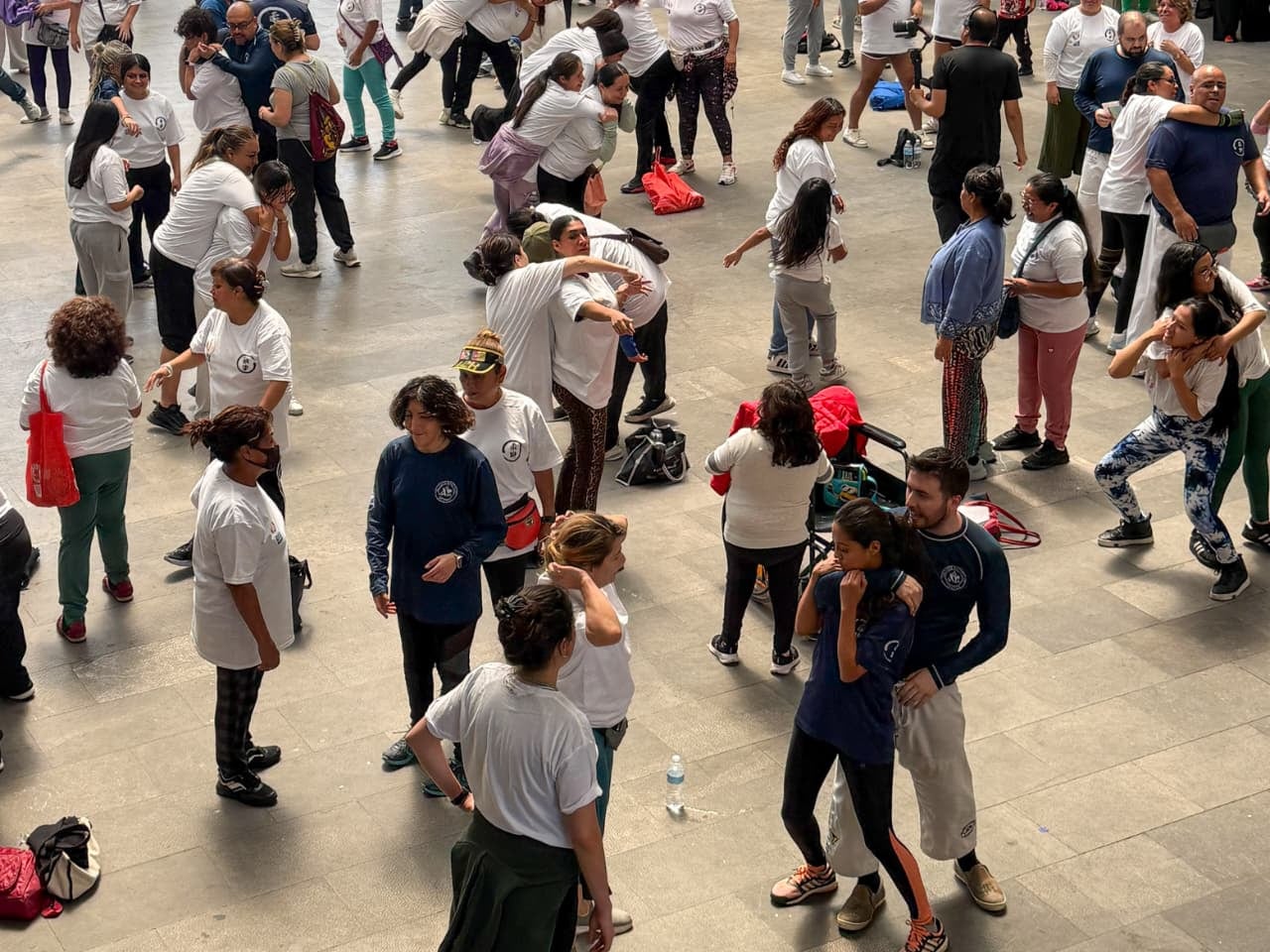 Mega clase de Jiu-Jitsu en la alcaldía Cuauhtémoc