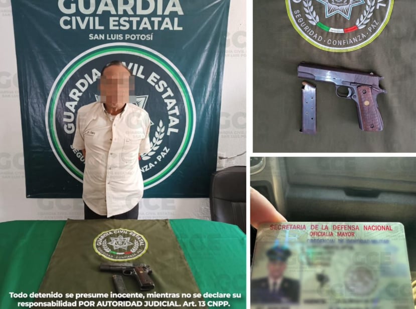 San Luis Potosí detiene de 4 hombres en la Huasteca