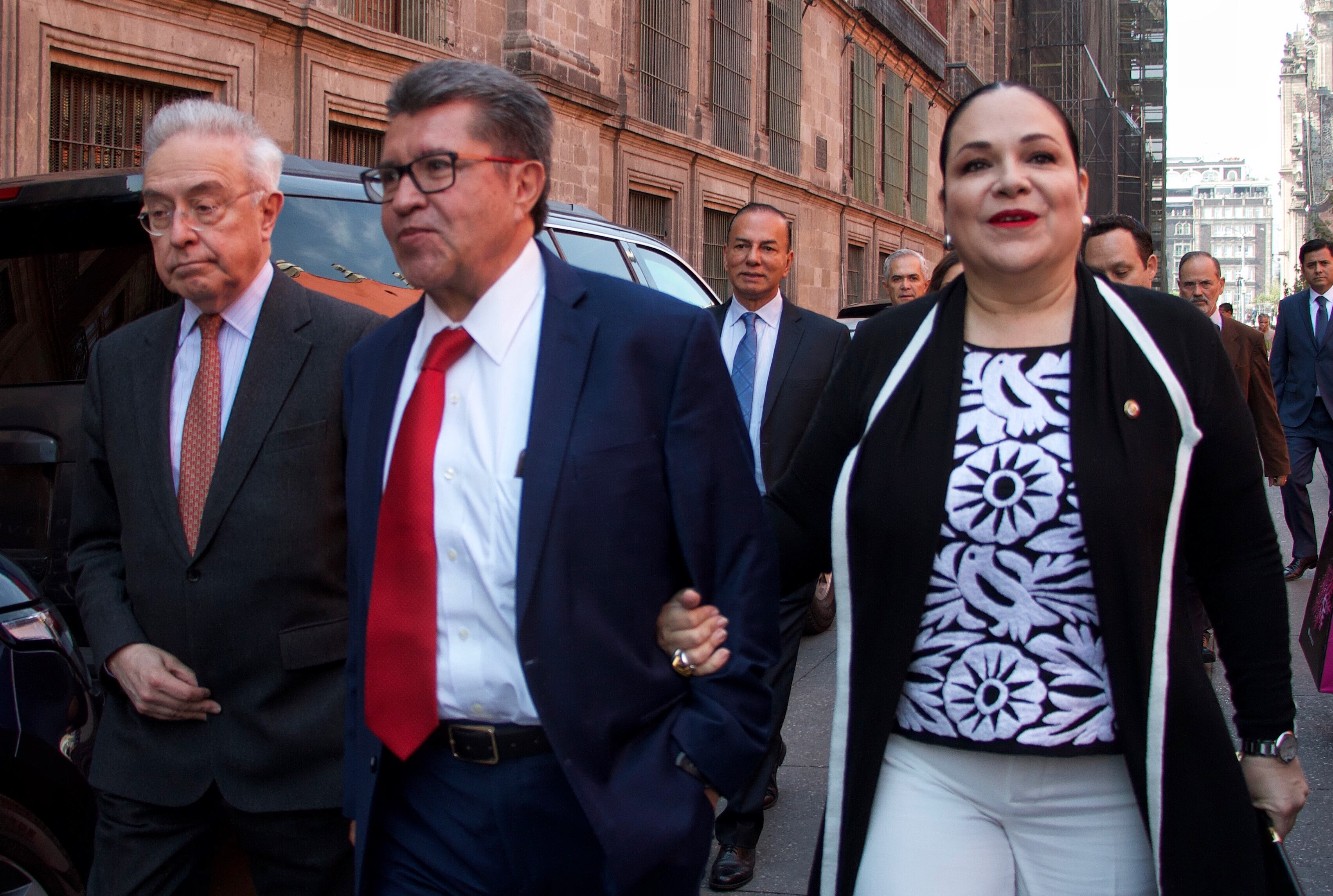 Senadores Héctor Vasconcelos, Ricardo Monreal y Mónica Fernández Balboa.