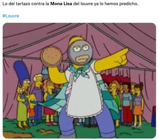 Memes del pastelazo a La Mona Lisa
