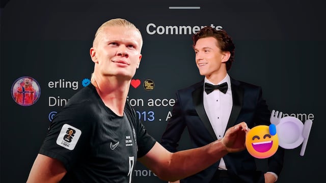 Erling Haaland acepta cenar con Tom Holland; “solo di dónde”