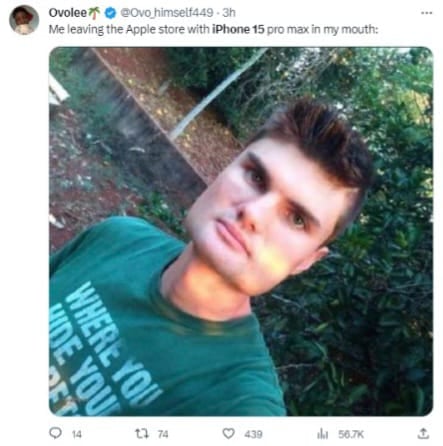 Memes por el lanzamiento del iPhone 15