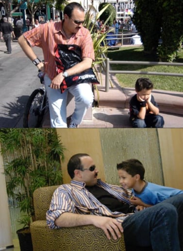 Pepe Aguilar junto a Leonardo Aguilar