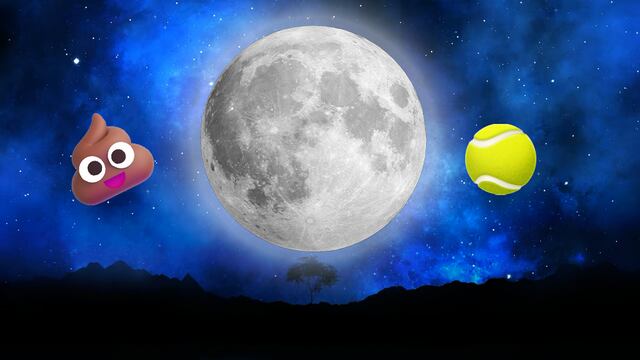 Hay popó y pelotas de golf en la Luna