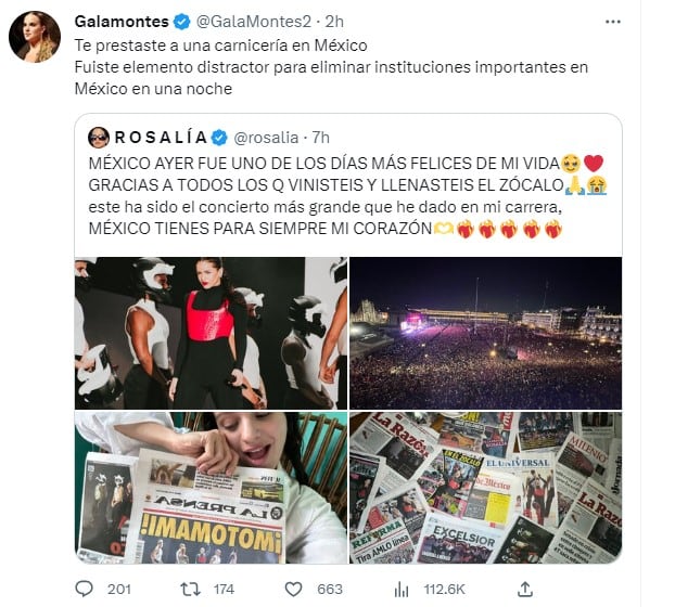 Gala Montes y Rosalía