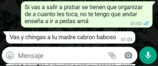 Mensaje de la mamá