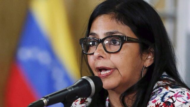 Delcy Rodríguez, ministra venezolana de relaciones exteriores.