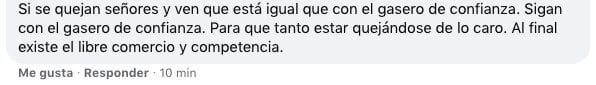 Comentario sobre el Gas Bienestar