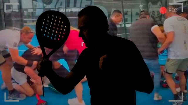 Video de Germán Mondragón, dueño de clubes de pádel en el Estado de México, golpeando y amenazando de muerte a un hombre