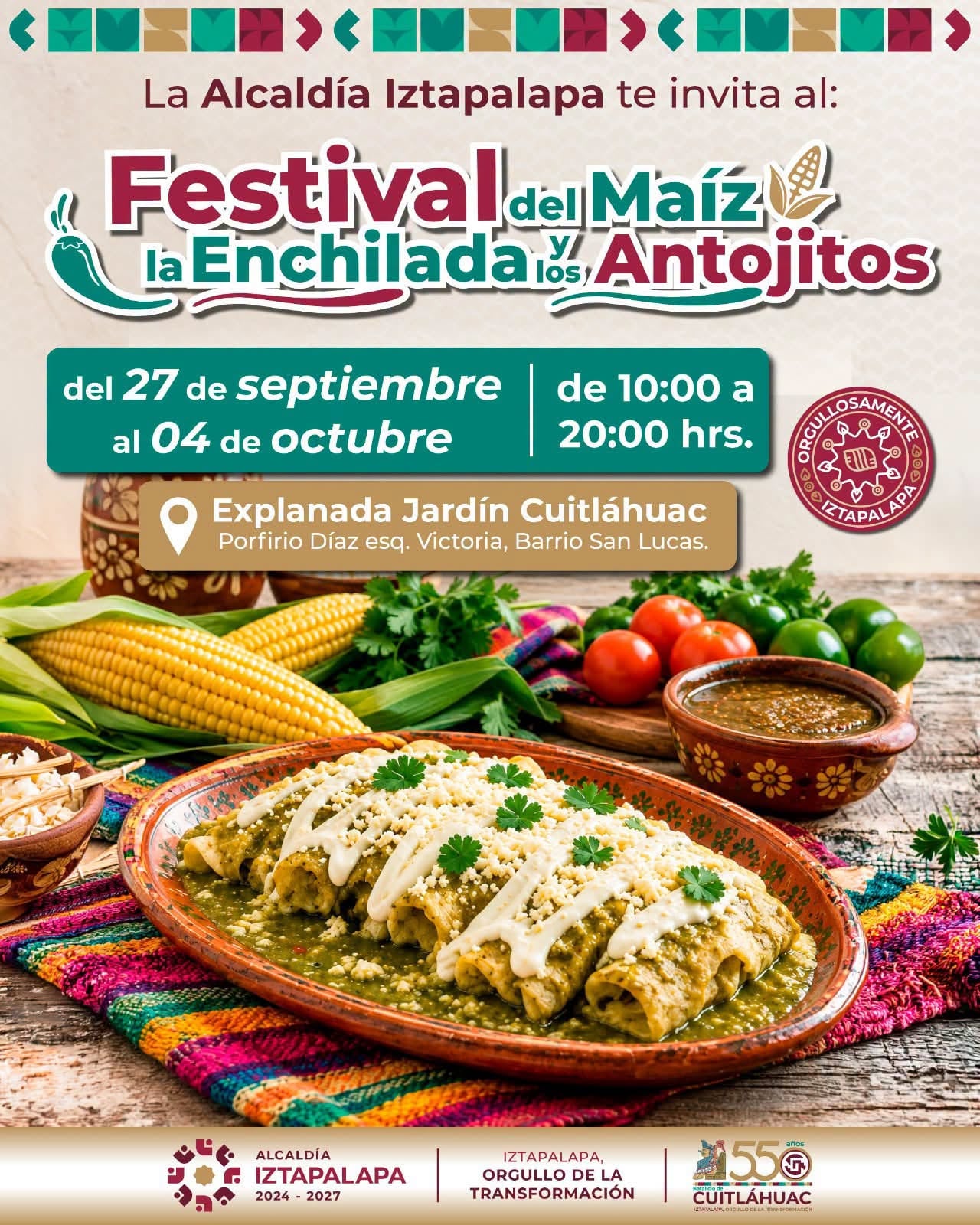 Festival del Maíz, la Enchilada y los Antojitos 2026