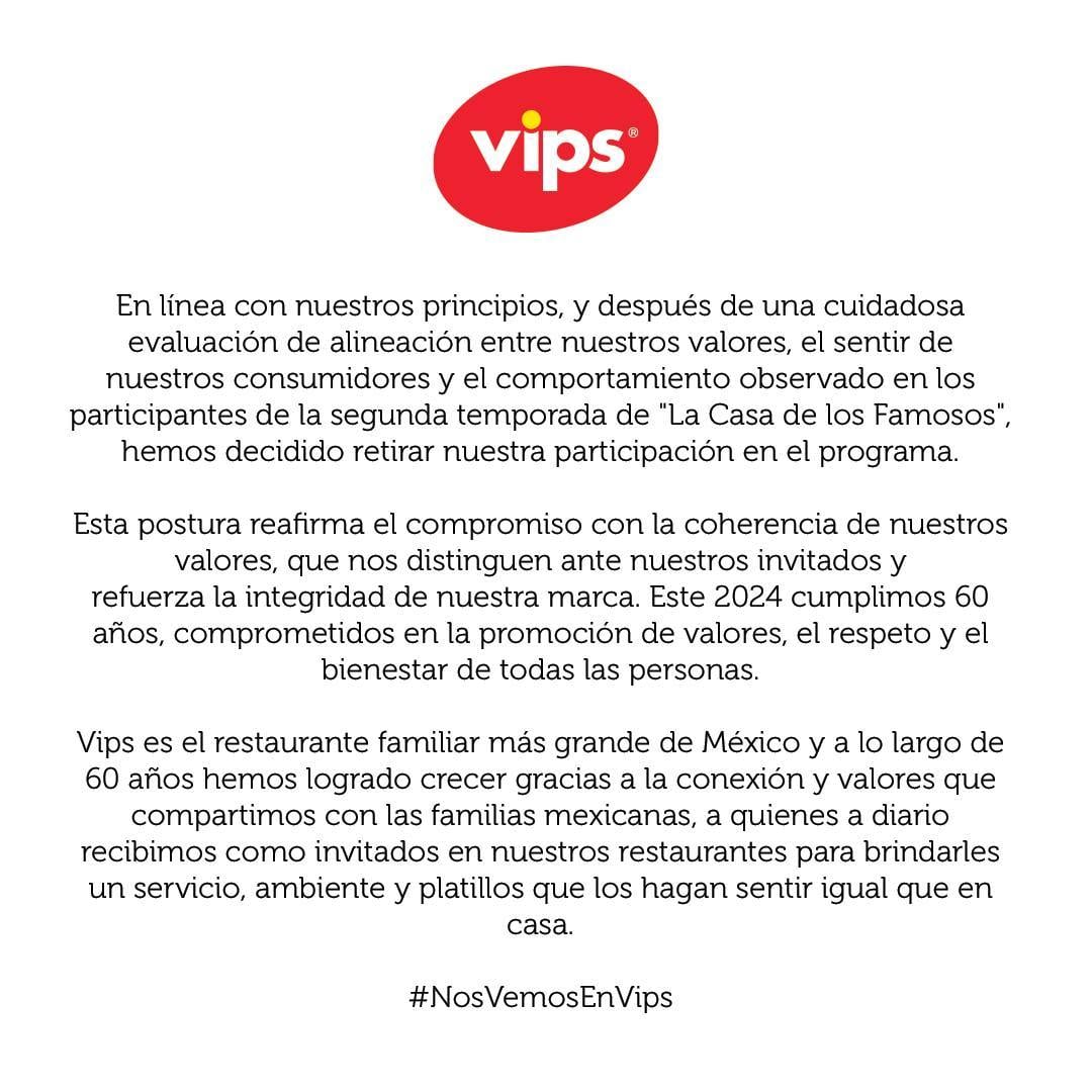 Vips, La Casa de los Famosos 2024