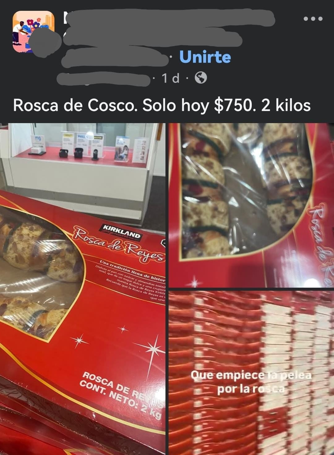 Rosca de Reyes de Costco