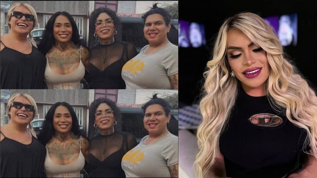 Wendy Guevara con Paolita Suárez , Kimberly La Más Preciosa y Karina Torres