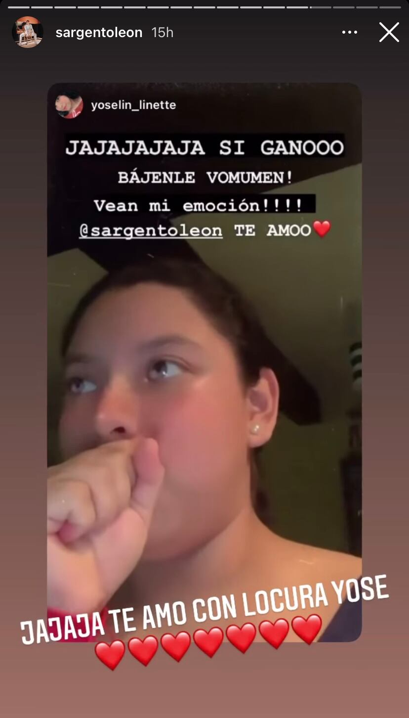 reacción a triunfo de Disco Ball