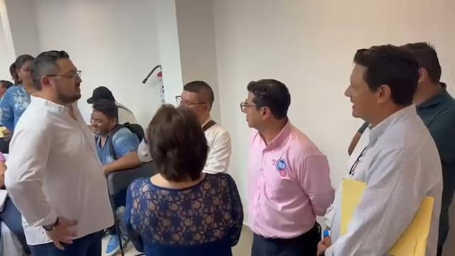 Pelea entre el Consejo Político del PAN en Campeche durante la asamblea de renovación