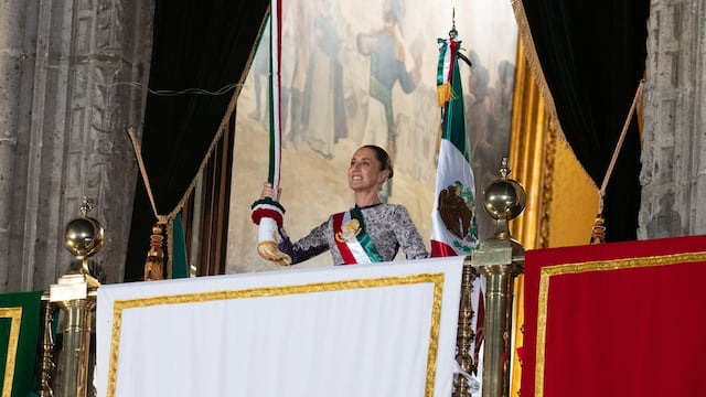 Claudia Sheinbaum en el Grito de Independencia 2025