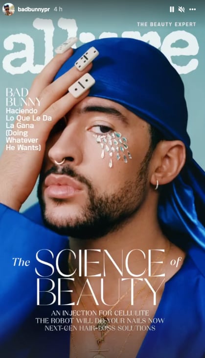 Bad Bunny posa para la revista Allure