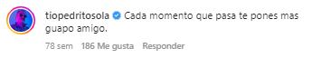 Comentario de Pedro Sola al esposo de Yuridia.