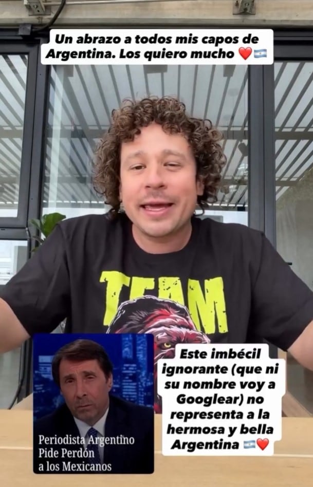 Luisito Comunica Eduardo Feinmann comentarios contra mexicanos