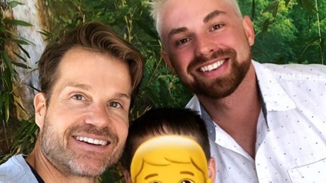 Louis van Amstel con su familia