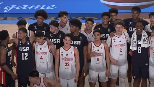 Selección de básquetbol de Estados Unidos Sub-16 le da una paliza a México; hubo diferencia de 73 puntos