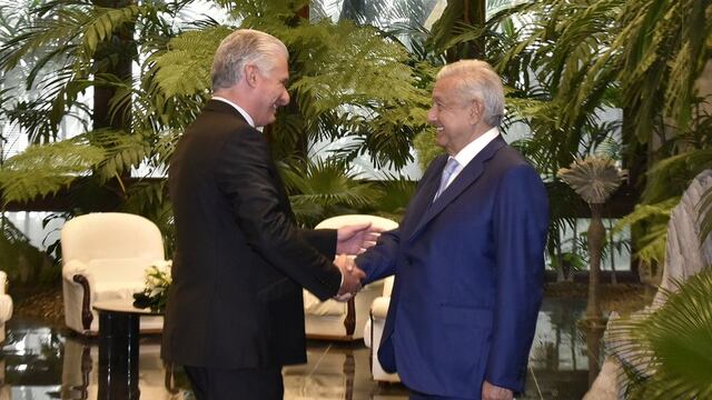 Miguel Díaz-Canel y AMLO