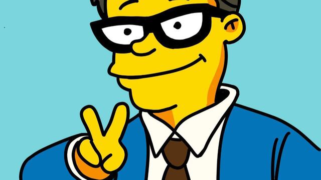 Ricardo Monreal simpsonizado