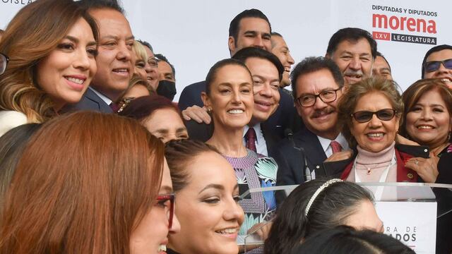 Claudia Sheinbaum, candidata a la presidencia por la coalición "Sigamos Haciendo Historia"