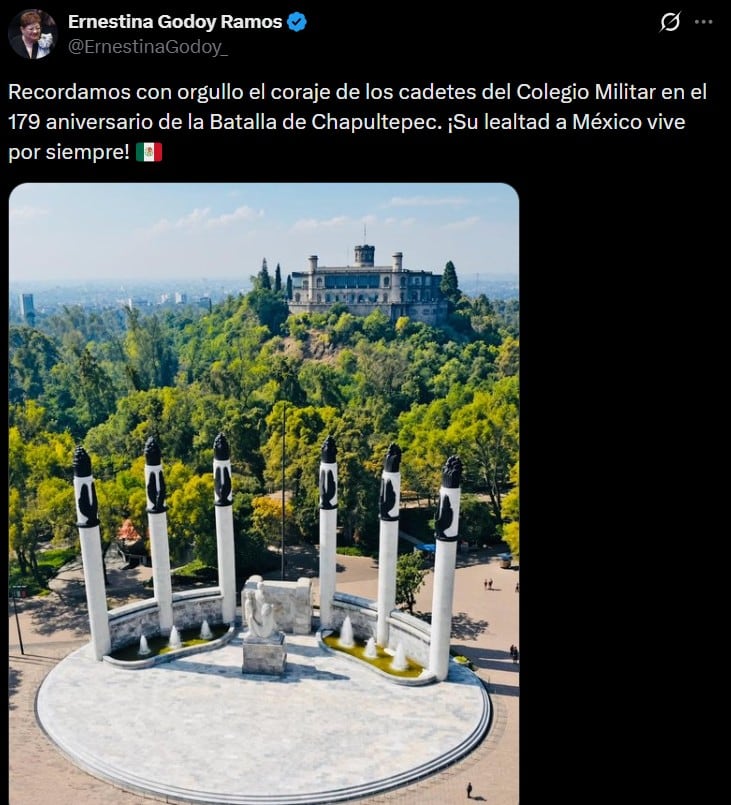 Mensaje de Ernestina Godoy a cadetes del Colegio Militar