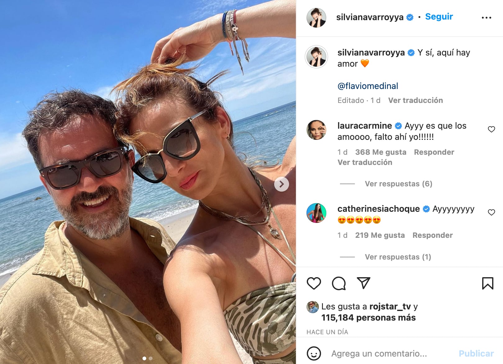 Silvia Navarro presume a su nuevo novio, el actor Flavio Medina
