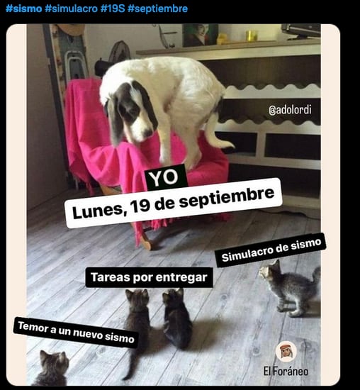 Memes del 19-S y el temor porque tiemble.