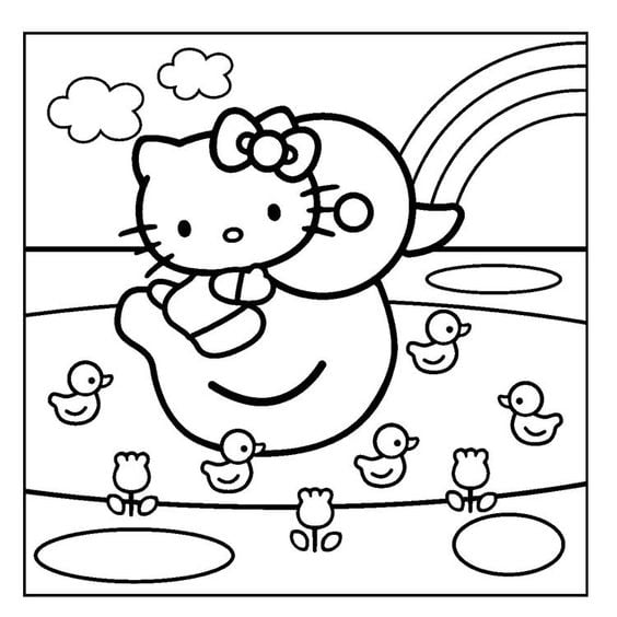 Dibujo de Hello Kitty