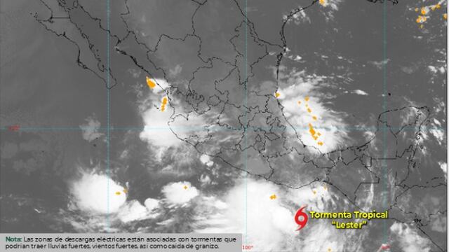 Tormenta tropical "Lester" afectará las costas de Guerrero y Oaxaca