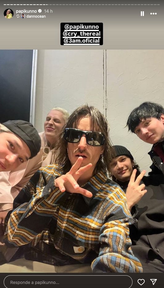 Kunno con Cry en los MTV Miaw 2024.