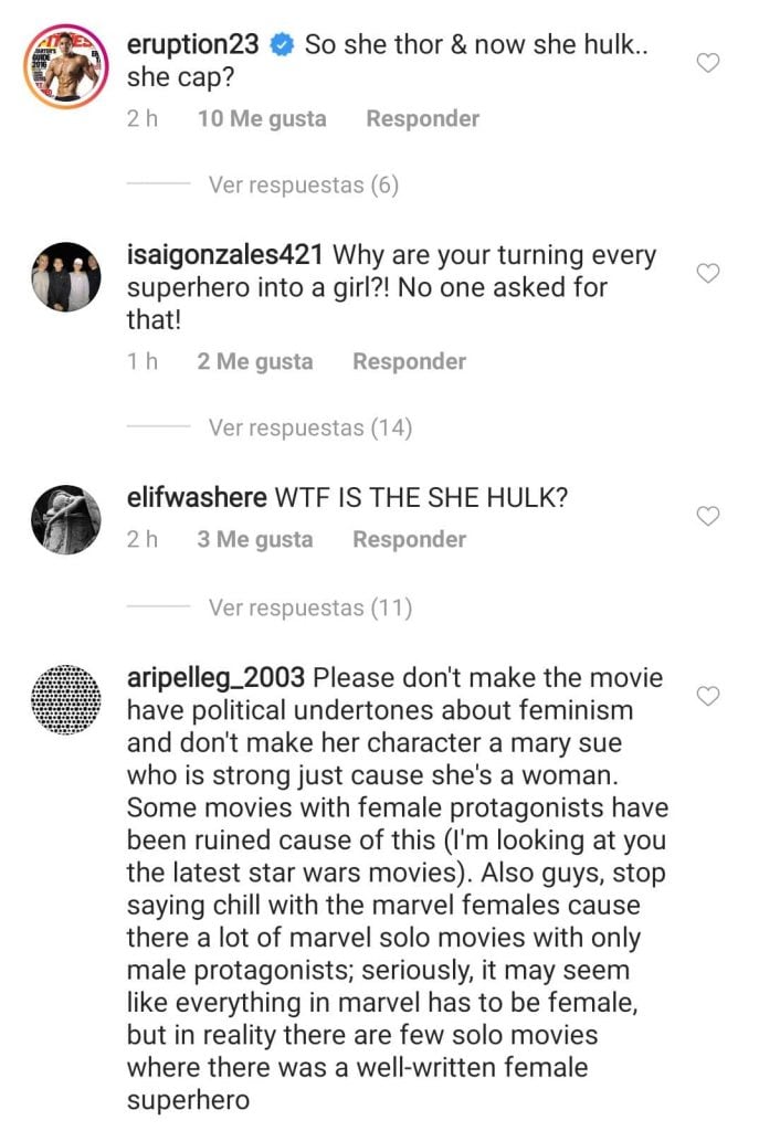 Comentarios She Hulk