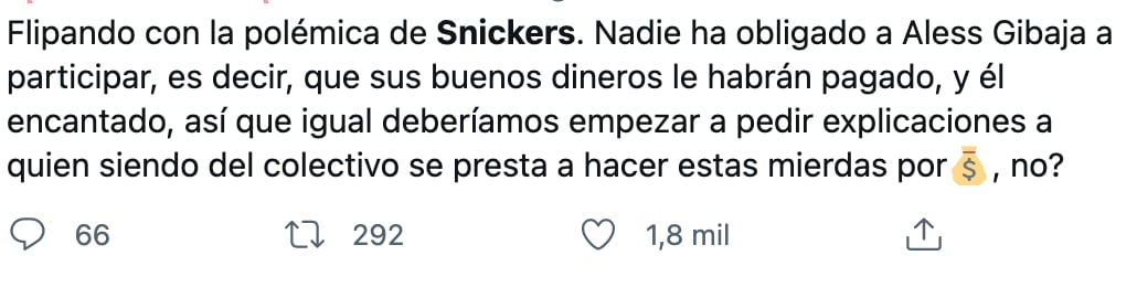 Críticas al comercial de Snickers