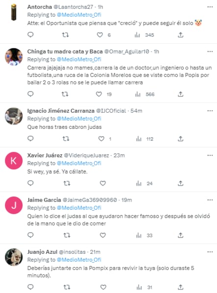 Reacciones ante advertencia de Medio Metro original contra La Pompis