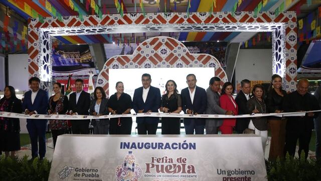 Sergio Salomón Céspedes inaugura la Feria de Puebla