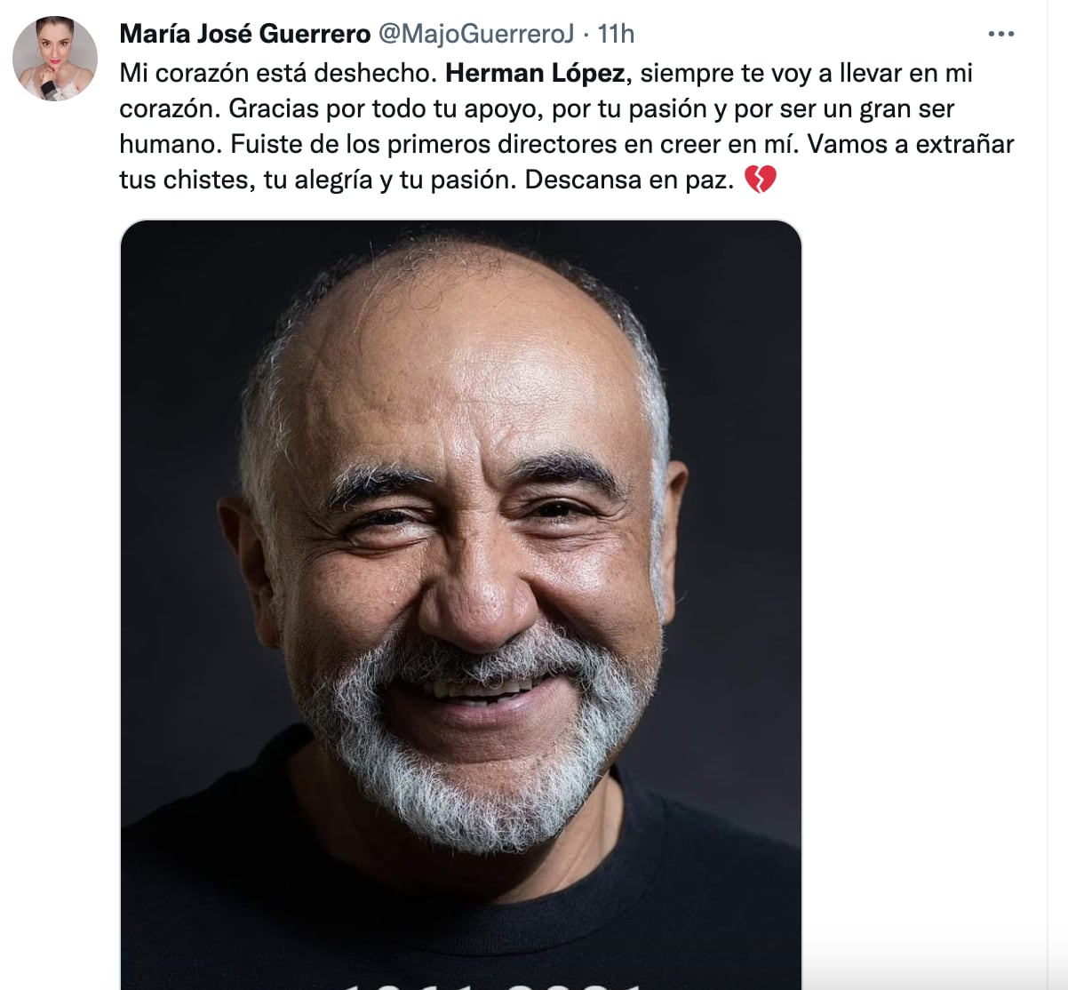 Colegas se despiden de Hermán López, actor de doblaje