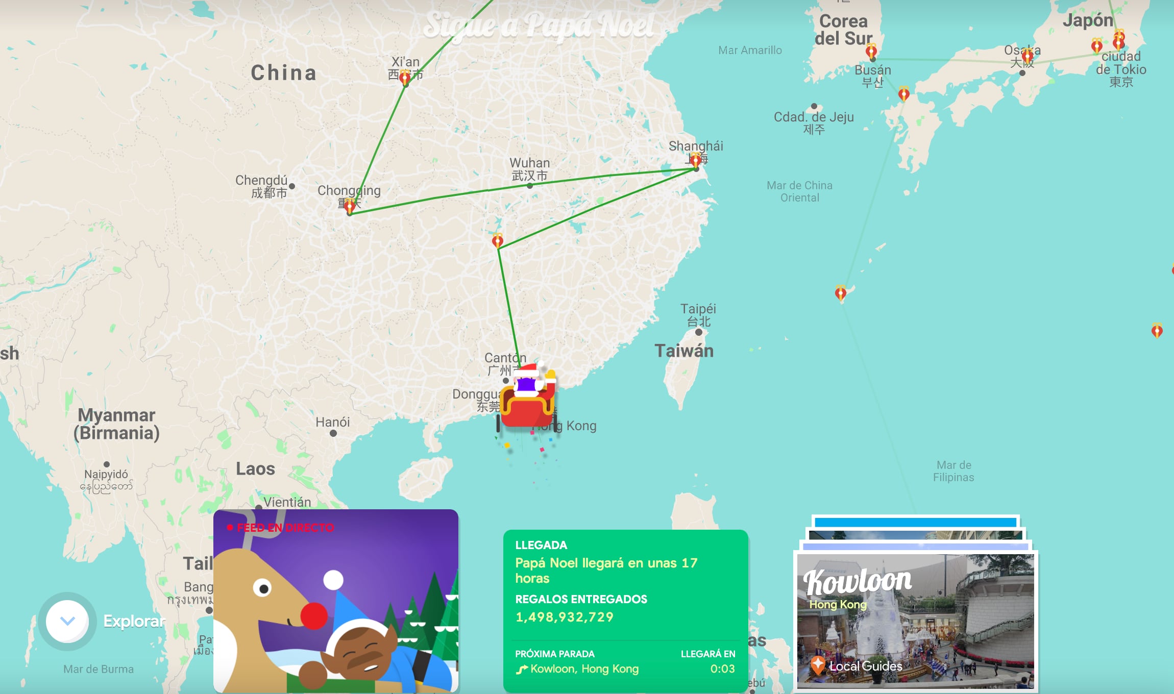Santa Claus está en Hong Kong