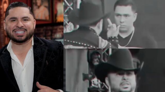 Larry Hernández hace grosería obscena a su asistente