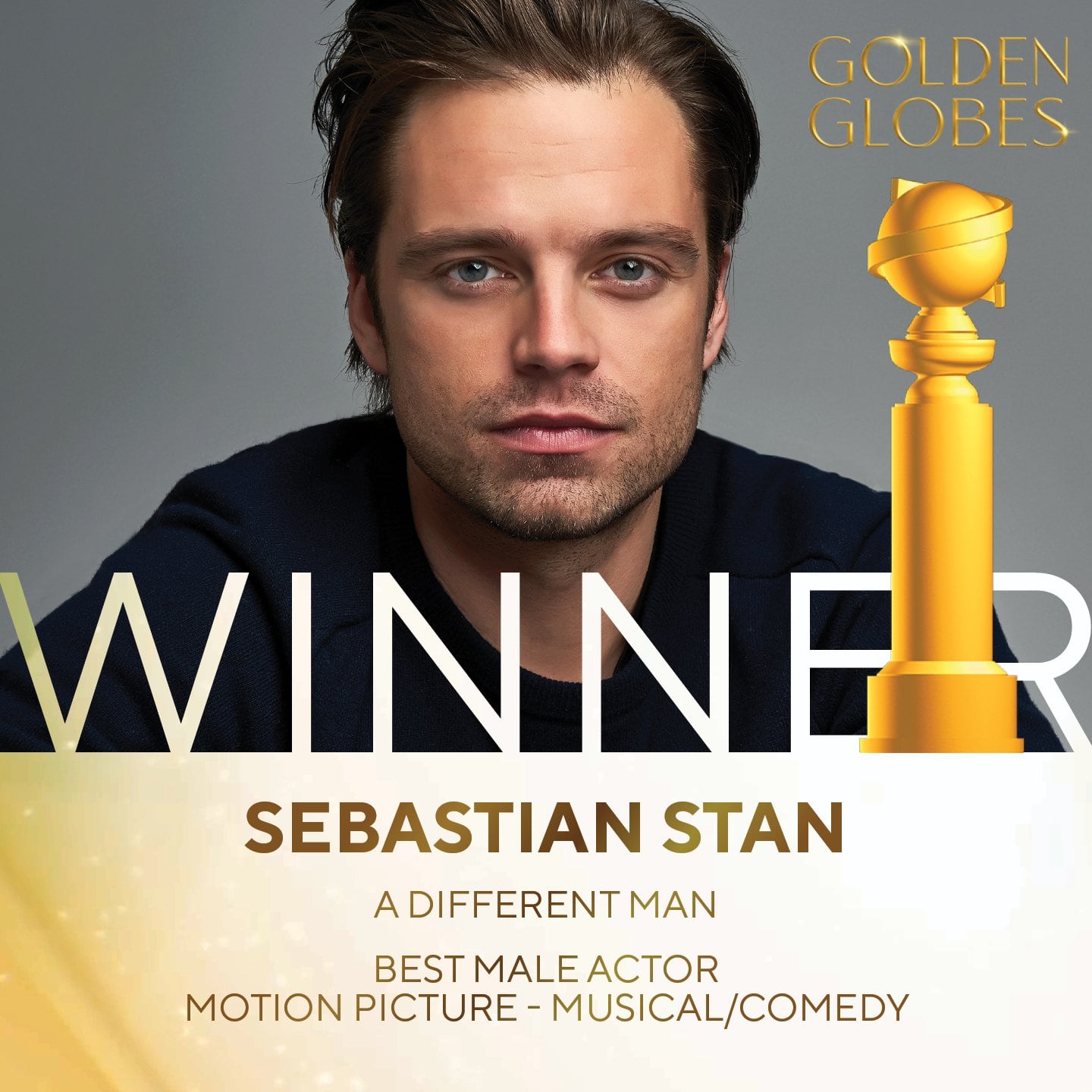 Sebastian Stan, ganador Globos de Oro 2025